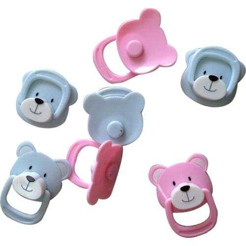 PVC Magnet Pacifiers For Reborn Bbay Dolls Pacifiers Nipples Magnetic Dummy Fit For DIY Dolls Accessories For Dolls