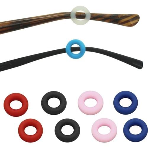 20Pcs Of Colored Glasses Glasses Chain Glasses Fixed End Rope Sunglasses Rope Fixed Belt Loop Connector Glasses Ring