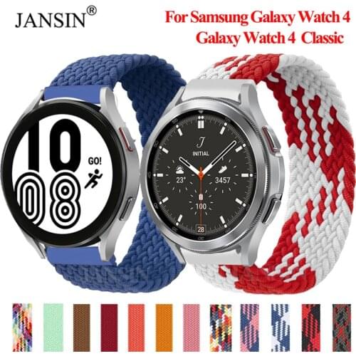 For Samsung Galaxy Watch 4 Strap Braided Solo Loop For Samsung Galaxy Watch 4 40mm 44mm/Galaxy watch 4 Classic 46mm 42mm Correa