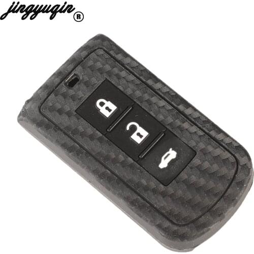 Jingyuqin Silicone Protecting Key Case Cover 3B Case Holder for Mitsubishi Auto Car Key Case Car-styling Cases Accessories