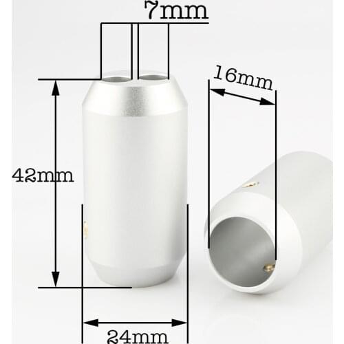 4pcs Speaker Cable Audio Wire Pant Boot Y splitter 16mm Diameter