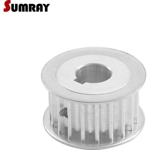SUMRAY Keyway Timing Pulley 5M 22T 8/10/12/14mm bore keyway diameter 3/4/5mm 16/21mm width Synchronous Pulley Wheel