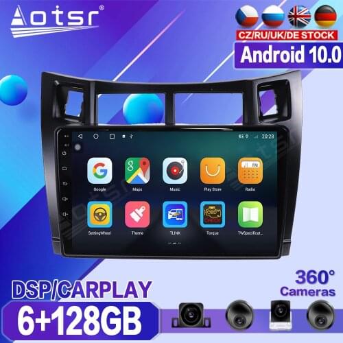 128G For Toyota Yaris 2008 2009 2010 2011 Car DVD Multimedia Player Recorder Stereo Android Radio GPS Auto Audio Navi Head Unit