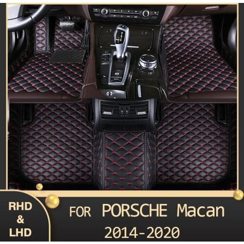MIDOON Car floor mats for Porsche Macan 2014 2015 2016 2017 2018 2019 2020 Custom auto foot Pads automobile carpet cover