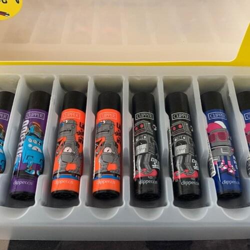 Clipper Gasoline Lighter Grinding Wheel Original Gas Lighter Nylon Flashlight Refillable Collection Gift Cigarette Accessories