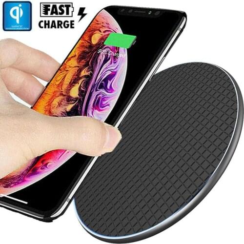 QI 7.5W/10W Wireless Charger Pad Fast Charging Dock for iPhone 6 7 X 11 Samsung S10 S9 Note Xiaomi 9 for Huawei P30 Mate 20 Pro