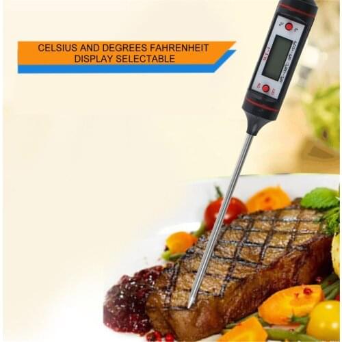 Kitchen Digital BBQ Baking Food Thermometer Meat Cake Candy Fry Grill Dinning Household Cooking Stainless Steel Thermometer Tool