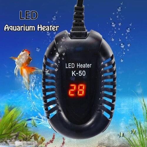 Aquarium Fish Tank LED Digital Heater Submersible Thermostat US Plug 25W 50W 75W 100W