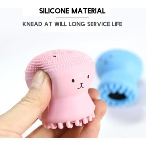 Ctopus Shape Silicone Face Cleansing Brush Soft Silicone Material Face Washing Product Pore Cleaner Exfoliator FaceSkin Care