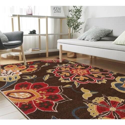 European retro vintage plaid luxury pattern abstract bedroom floor Floor Decoration Mural Self-adhesive