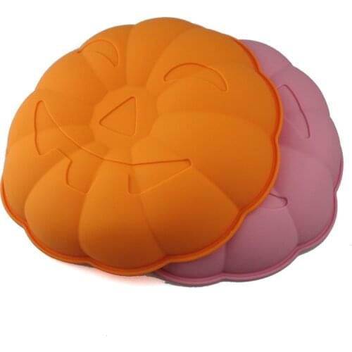 Halloween Pumpkin Silicone Bread Pastry Tray Mold Fondant Cake Baking Tool Handmade Soap Molds Cake Bakeware Decoration