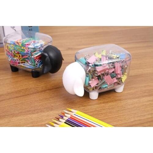 Small sheep storage tank plastic desktop storage box toothpick q-tip box