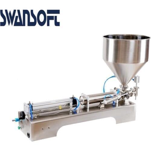 SWANSOFT Single-head paste filling machine commercial semi-automatic horizontal pneumatic filling machine G1WG