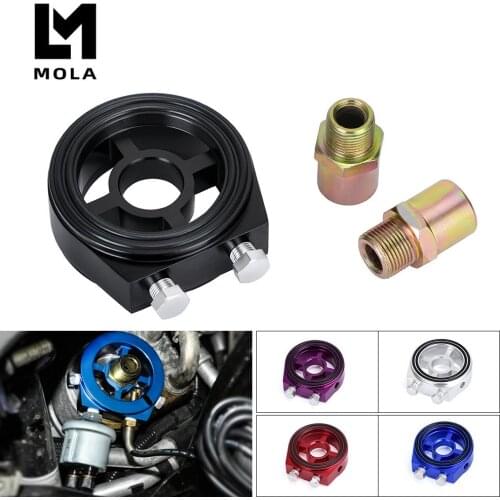 Oil Filter Cooler Sandwich Plate Adapter M20*1.5 and 3/4-16 Universal Oil Adapter Car Meter
