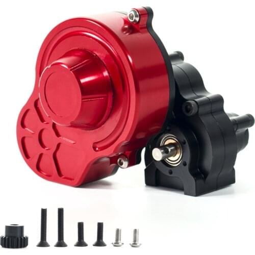 Metal Gearbox 1/10 RC Transmission Box with Gear for 1/10 RC Crawler Axial SCX10 Upgrade RC Car Parts