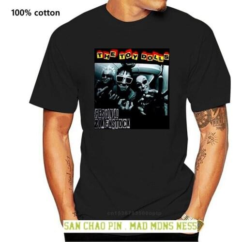 New Popular Toy Dolls Punk Rock Band Mens Black T-Shirt Size S-3XL