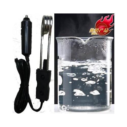12v portable travel car immersion heater in car use water tea coffee car hot immersion electric heating electronics car
