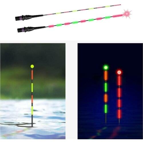 1pc Fishing Float Bite Alarm Fish Bait LED Light Color Change Automatic Night Electronic Changing Buoy Glow In The Dark Tools