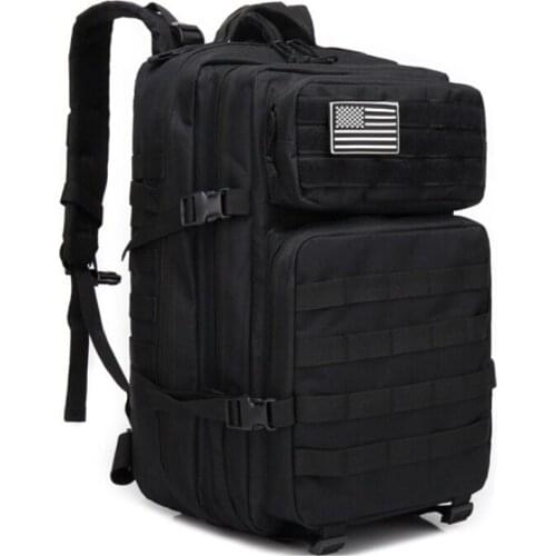 45L Large Capacity Backpack Tactical Military Assault Pack Backpack 900D Waterproof Army Molle Pack for Outdoor Hiking Camping