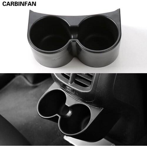 Car Styling ABS Car Interior Rear Seat Armrest Drinks Cup Holder Decoration Cover Stickers For Jeep Cherokee 2014 Up