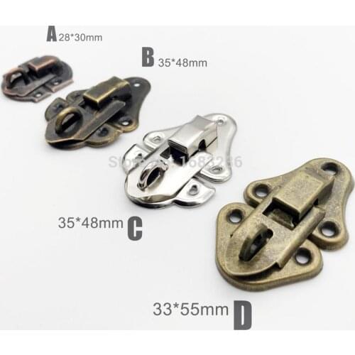 Jewelry Chest Gift Wine Wooden Box Case Toggle Latch Suitcase Hasp Hook Clasp Can Hold Lock Lockable with screws