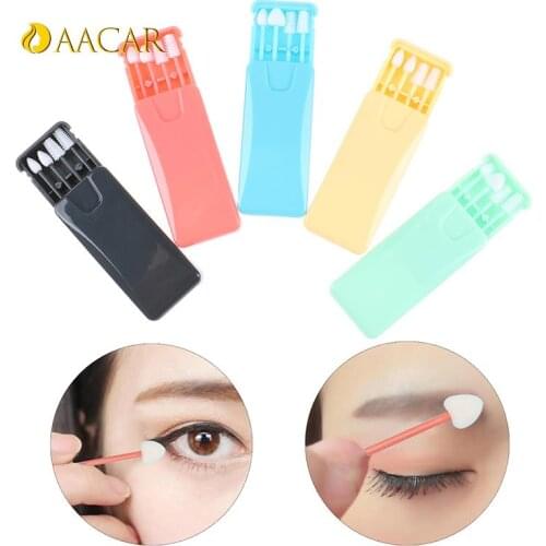 4Pcs Washable Reusable Cotton Swab Ear Cleaning Cosmetic Silicone Buds Sticks