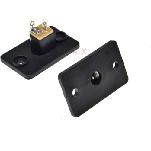 5PCS DC-019A dc power jack socket female connector with screw holes large panel 5.5*2.1mm 5.5X2.1MM FOR charging