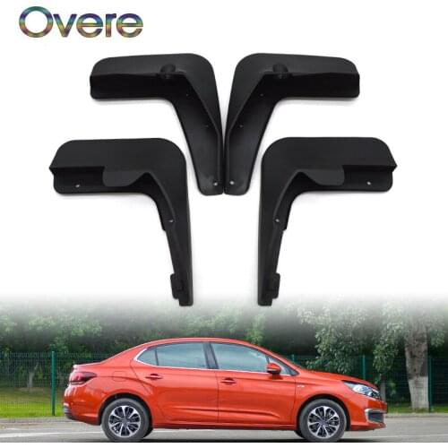 Overe Car Front Rear Mudguards For Citroen C4 L C4L 2013 2014 2015 2016 2017 Sedan Accessories Mud Flap Car-styling 1Set Fenders