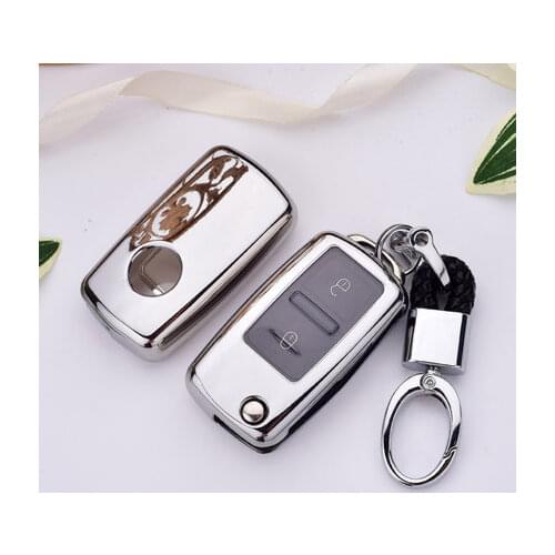 Hight quality Tpu key case cover Key case shell holder for Vw Jetta Golf Bora POLO Passat For Skoda Octavia A5 Fabia SEAT Ibiza