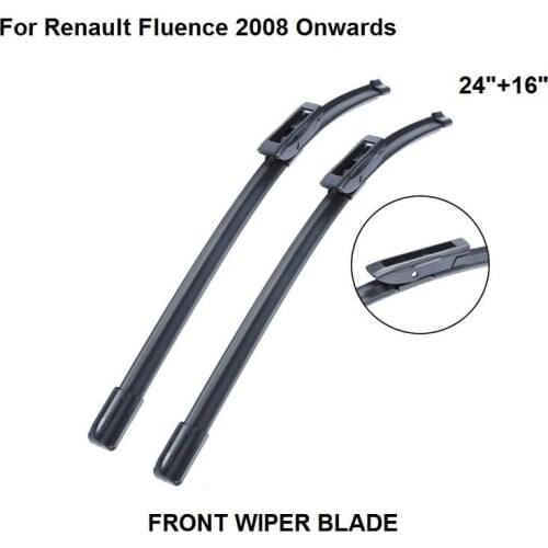 Wipers For Renault Fluence 24"+16" 2008 onwards Car Accessories For Auto Windscreen Windshield Wiper Blade Prices