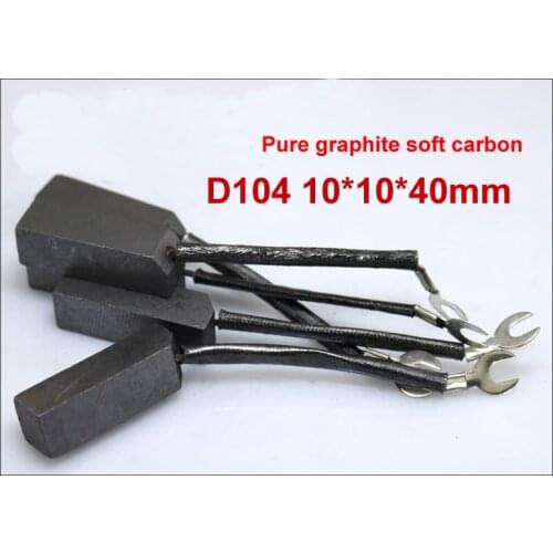 Lot10 10*10*40mm T4 D104 Graphite carbon Brush Spade for Motor power Tool