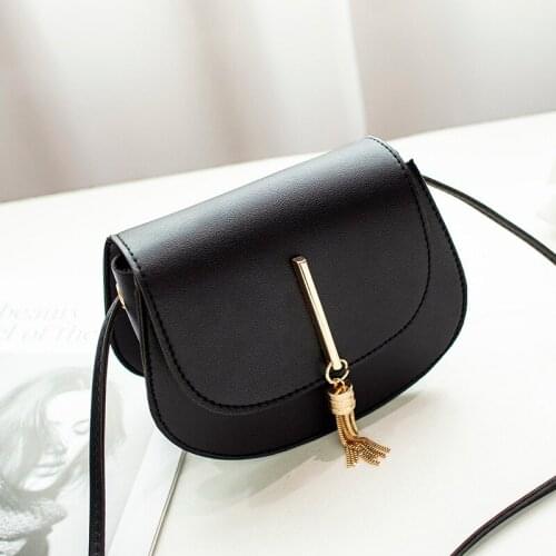 Fashion Tassel Women Crossbody Bag PU Leather Small Flap Messenger Bag for Ladies Sling Bag Mobile Phone Wallet Handbags Bolsa