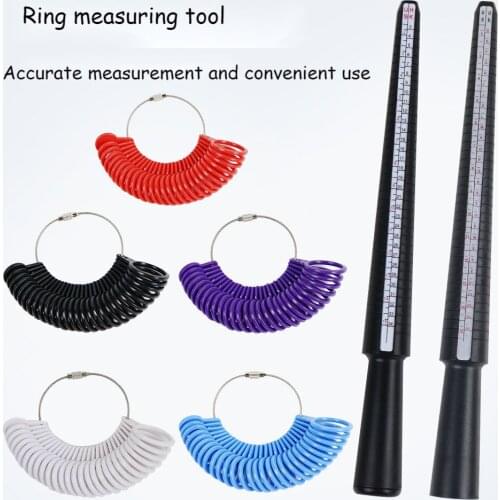1pcs Professional Jewelry Tools Ring Mandrel Stick Finger Gauge Ring Sizer Measuring UK/US Size For DIY Jewelry Size Tool Sets