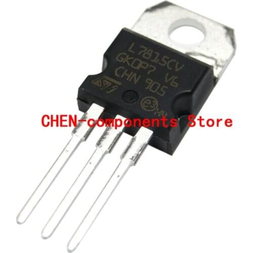 10PCS NEW CHN ST L7815CV TO-220 Three terminal regulator 1.5A 15V Triode L7815