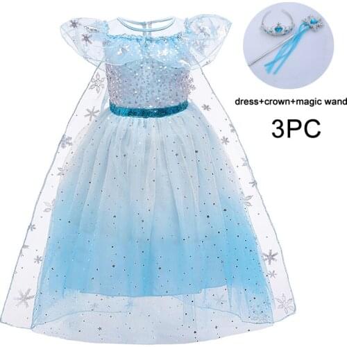 Baby Girls Dress Christmas Cosplay Costume Summer Girl Princess Dress Kids Girl Birthday Party Dress Clothes