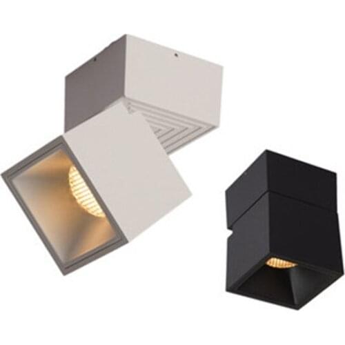 Led Surface Mounted Ceiling Downlight 7W 12W Adjustable 90 degrees Nordic Spot light for indoor Foyer,Living Room AC85-265V