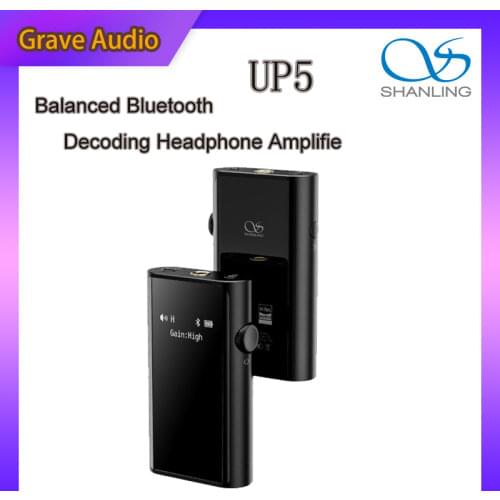 Shanling UP5 Dual ES9212C Balanced Bluetooth Decoding Headphone Amplifier USB DAC to 384K/ DSD256 3.5/ 2.5/4.4mm Headphones Jack