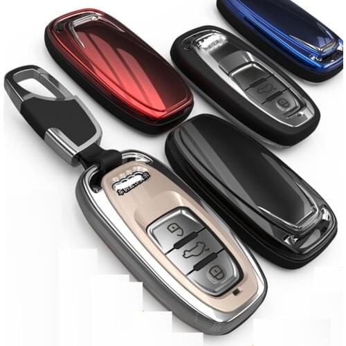 Car Key Protection Cover for Audi A4L A5 A6 A6L Q5 S5 S7 Protect Shell Car Styling Electroplating Case Covers