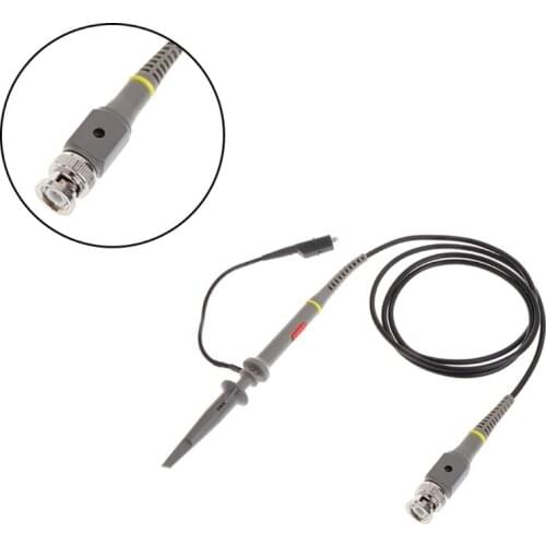 1X 10X P6100 100MHz High Precision Oscilloscope Probe Alligator Test Clip with Adjustable Attenuation Rate D0AC