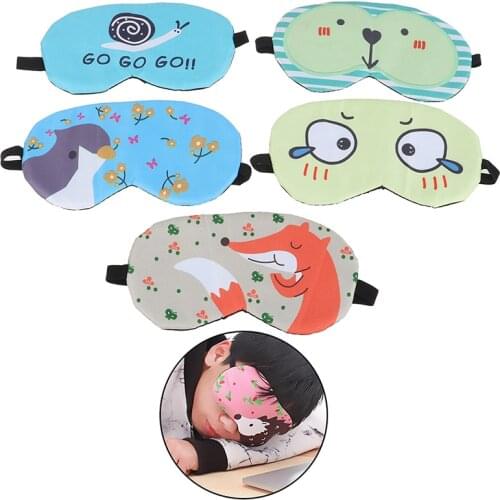 2020 Cartoon Ice Sleep Mask Eye Mask Eyeshade Cover Shade Sleeping Eye Patch Women Men Soft Portable Blindfold Travel Eyepatch