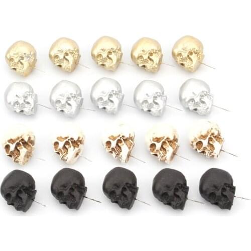5pcs/box Resin Skull Thumbtack Drawing Pins Pushpin Board Photo Wall Map Markers 24BB