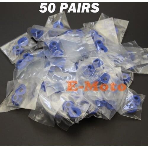 50 Pairs Silicone Air Valve Mud Guards Mouth Washers Gasket For EXC EXCF SX SXF SXS XC XCR XCW XCF Motorcycle Dirt Bike