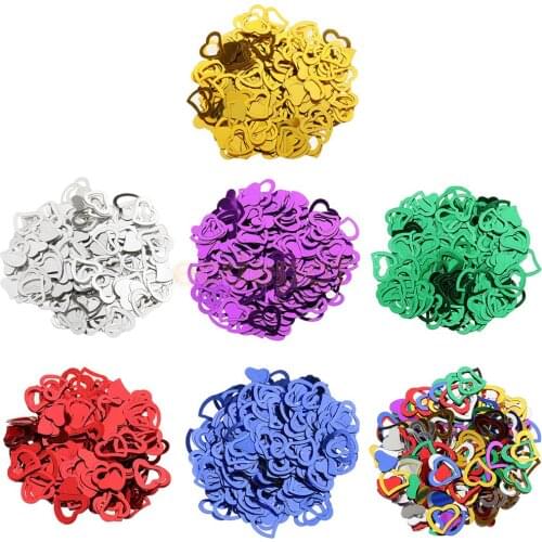 Shiny Party Sparkle Love Heart Table Scatter Confetti Party Balloons Decoration