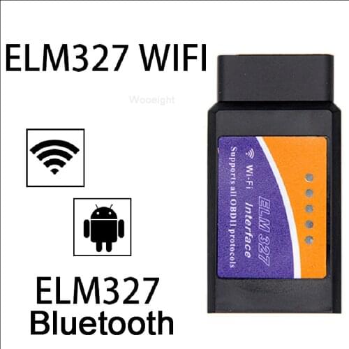 Wooeight Bluetooth WIFI ELM327 OBD2 Scanner Diagnostic Tool Bluetooth V1.5 OBDII Code Reader Autoscanner or Android/IOS/Faslink