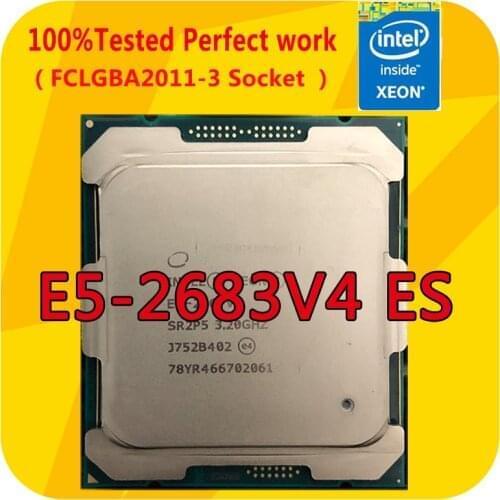 E5-2683V4 ES Intel Xeon E5-2683V4 ES Version 2.0GHZ 16-Cores 40M Smart Cache CPU Processor LGA2011-3 For x99 Motherboard
