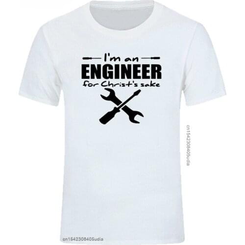 Christian Engineers For Christs T Shirt Funny Birthday Fathers Day Present Men Tshirt Cotton Print Short Sleeves Shirt Tees