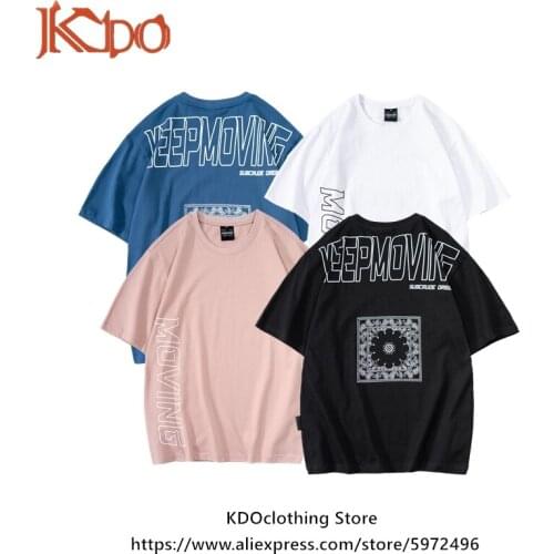 Paisley Pattern T-Shirt 100% cotton short-sleeved round neck printed mens T Shirt male street hip-hop Casual original design