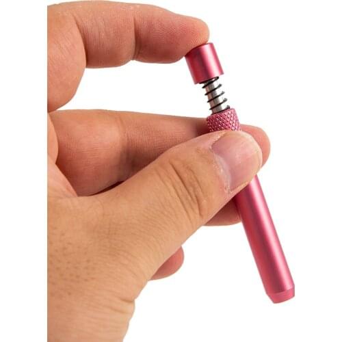 Smoking Metal Pipe One Hitter 78MM Aluminum Smoking Pipe Cigarette Dugout Pipes Tobacco Herb Pipe Accessories