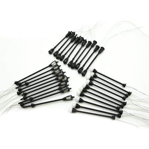 30pcs Model Garden Lamps N Scale 1:150 Black Model Layout Single Head Garden Lights Lamppost Landscape Light Model