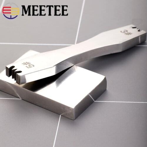 Meetee 1set 3# 5# Steel Alloy Zipper Tooth Removal Tool Code Loading Zip Teeth Pliers DIY Manual Leather Tools Accessories
